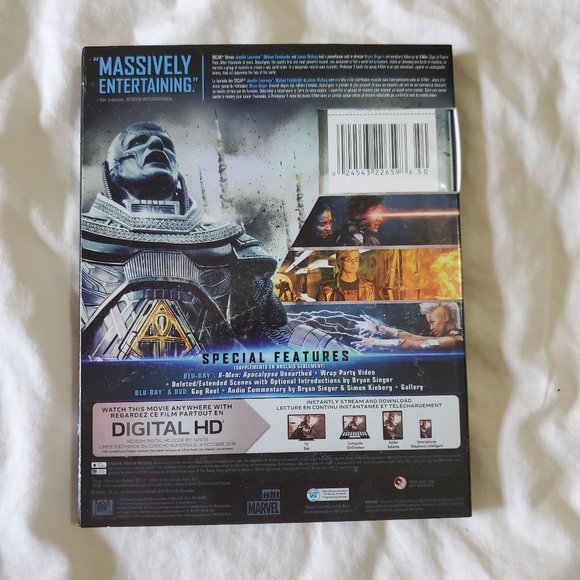 X-Men Apocalypse Movie DVD & Blu-ray Combo - Picture 2 of 3